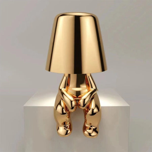 Thinker Golden Lamp