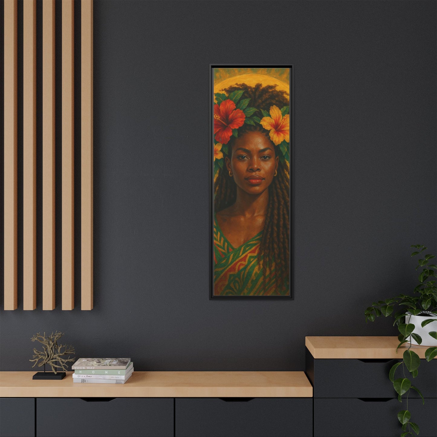 Framed Matte Canvas Print —Pennycooke Girl