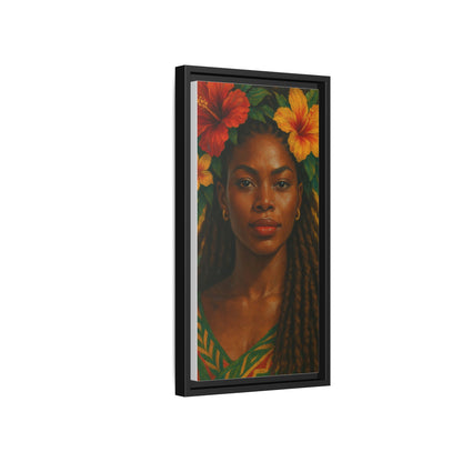 Framed Matte Canvas Print —Pennycooke Girl