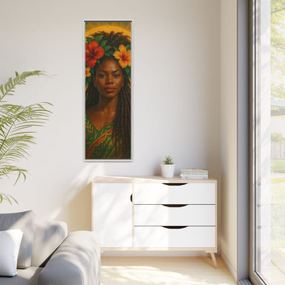 Framed Matte Canvas Print —Pennycooke Girl