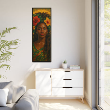 Framed Matte Canvas Print —Pennycooke Girl