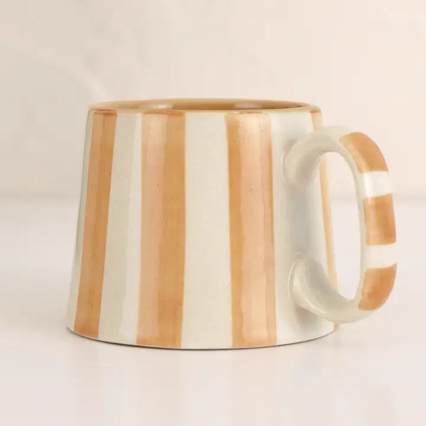 Haggley Gap Ceramic Striped Coffee Cup