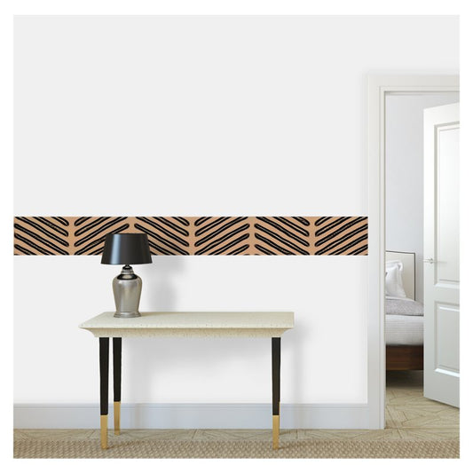 Self-adhesive wallpaper border