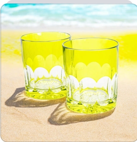 Kroj Crystal Tumblers - Set of 2 in Jablko Green