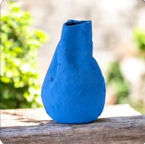 Alexis Matte Blue Vase