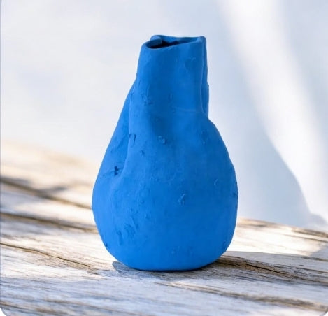 Alexis Matte Blue Vase