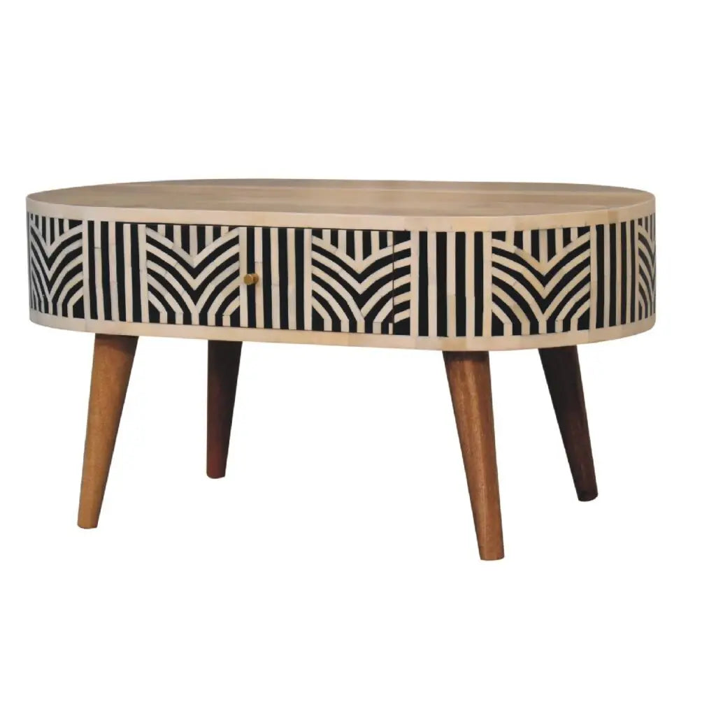Edessa Bone Inlay Coffee Table - DesignsByZuedi
