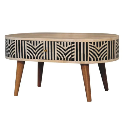 Edessa Bone Inlay Coffee Table - DesignsByZuedi