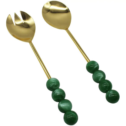 Lancaster - Set of Two Hyaline Bubble Salad Servers