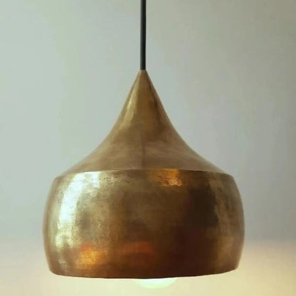 Handmade Hammered Brass Pendant Light