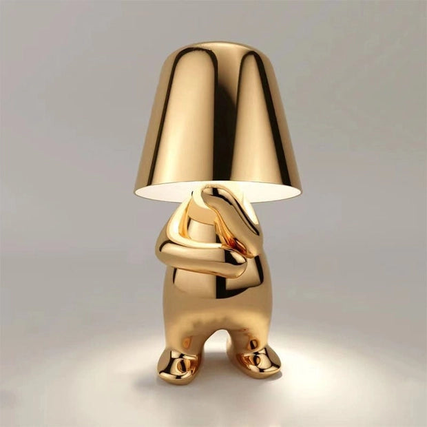 Thinker Golden Lamp - DesignsByZuedi