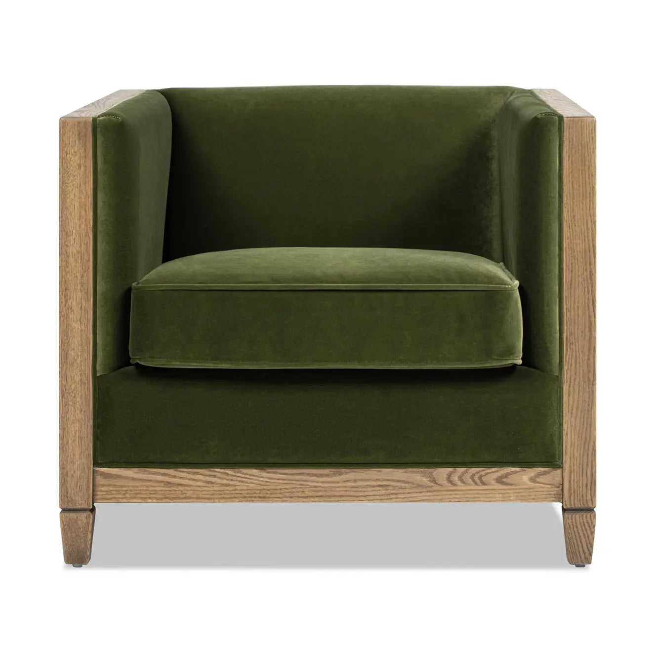 Georgia Cane Rattan Tuxedo Armchair