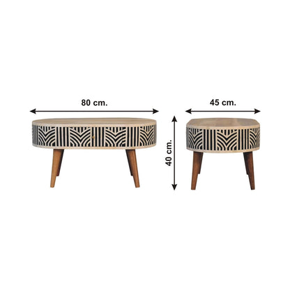 Edessa Bone Inlay Coffee Table - DesignsByZuedi