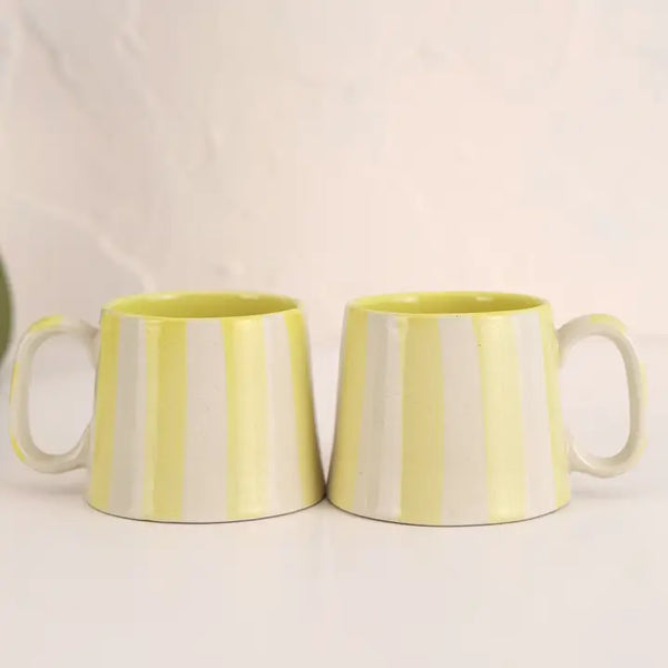 Haggley Gap Ceramic Striped Coffee Cup