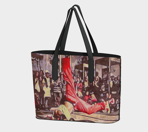 Vegan Leather Tote Bag