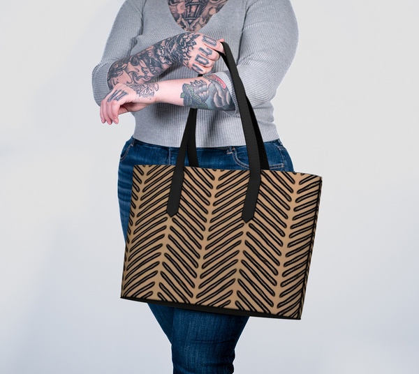 Vegan Leather Tote Bag