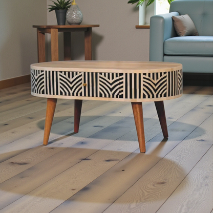 Edessa Bone Inlay Coffee Table - DesignsByZuedi