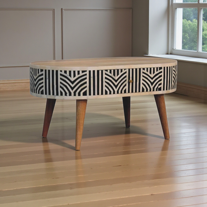 Edessa Bone Inlay Coffee Table - DesignsByZuedi