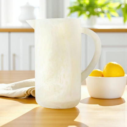 Lucente Resin Matte White Beverage Pitcher