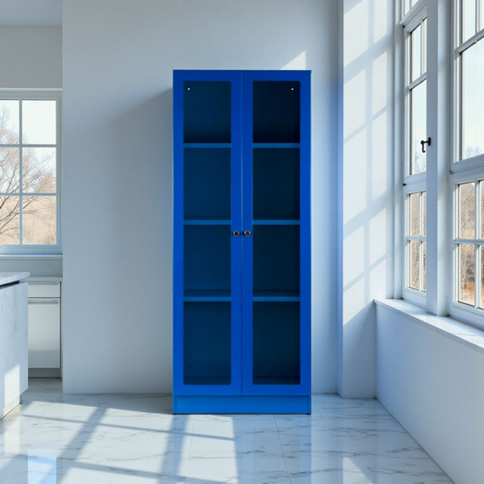 Midgeham - 59-inch French Door Metal Cabinet - DesignsByZuedi