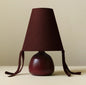 Petite Burgundy Table Lamp